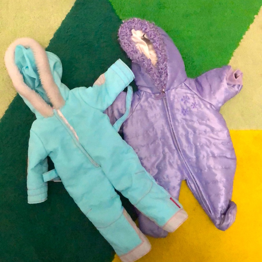 American girl doll snow suits